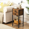 Bedside Table Side Table w/ 2 Drawers Telephone Table 35 x 28.5 x 68.5 cm