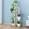 5 Pots 4 Tiers Metal Holder Storage Plant Stand Indoor Flowers Pot Display Rack