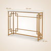 Modern Console Table Faux Marble Narrow Entryway Hallway Table Accent Desk 110cm