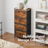 Smilesun 4 Drawers Chest of Drawers Fabric Wood Metal Storage Organiser Bedroom