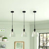 Pendant Light Over Island Hanging Lighting Industrial Clear Glass AdjustableCord