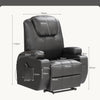 Flamaker Riser & Recliner Armchair 8Point Electric Heated Massage Sofa Arm Chair