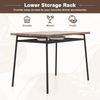 Dining Table Set Rectangular 4 Chairs Industrial Kitchen Furniture Storage Units
