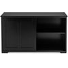 Freestanding Kitchen Storage Cabinet Floor Storage Cabinet-Black