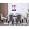 Velvet Pull Door Knocker Studded Dining Kitchen Accent Chairs Luxury Windsor