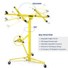 Heavy Duty Tool Drywall Hoist Caster 16FT Lift/Lifter Plaster Board Panel Sheet