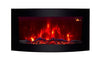 2025 TRUFLAME™ LED COLOUR FLAME EFFECT LOG CURVED WALL MOUNTED ELECTRIC FIRE
