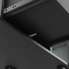 Modern TV Stand Storage Cabinet Unit High Gloss Black with LED Lights 2 Drawers