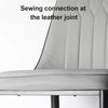 2PCS Dining Chair Faux Leather Padded Seat Metal Leg Kitchen Restaurant Chairs