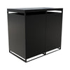 Outdoor Wheelie Bin Storage MetalStore Cover Garden Rubbish Dustbin Shed Storage