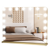 17 LED Hollywood Vanity Makeup Mirror Lighted Touch Screen Light Up 80x60cm Gold