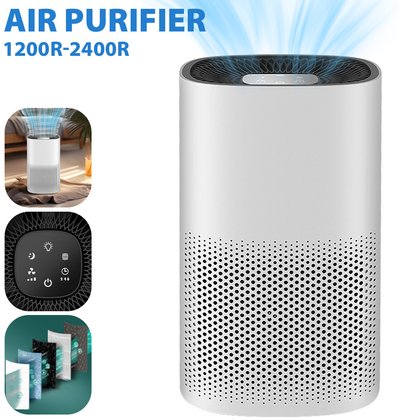 AIR PURIFIER FOR SMOKE ODOUR AIR CLEANER FOR WHOLE HOME WITH HEPA FILTER QUITE