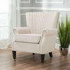 Velvet Shell Back Accent Chair Single Sofa Padded Fireside Armchair Lounge Seat