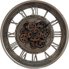 Large Wall Clocks for Living Room 60 CM Moving Gear Bronze, Modern Decorative
