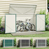 6.4 x 6.7ft Garden Waterproof Anti-UV Storage Pent Bike Shed Steel Lockable Door
