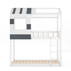 Space Saving Wood Bunk Bed Twin Beds Kids 3FT Single Bedframe House Design Unit