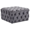 Chesterfield 70cm Extra Large Velvet Coffee Table Footstool Pouffe Seat Ottoman