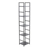 2/3/4/5 Shelf Metal Framed Wooden Bookcase Industrial Modern Bookshelf Display