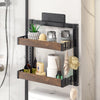 Kitchen Rack Herbs Spice Jar Storage Cabinet Over Door Shower Wall Mounted Shelf