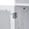 Modern White High Gloss Tall Bathroom Cabinet Storage Furniture Cupboard