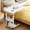 Mobile Over Bed Chair Table Height Adjustable Hospital Overbed Laptop Tray Stand