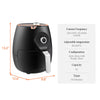 5L Air Fryer Small Sized Classic Type With Knob Ready Alert Family Application