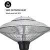 Electric Patio Heater Outdoor Garden Warmer Standing Halogen Heating Pull Switch