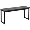 Dining Table and Chairs Set Wood Marble Effects Table Dining Set 2 Bench Seats