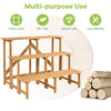3-Tier Plant Pot Stand Freestanding Ladder Step Shelf Rack Flower Display Shelf