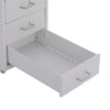 Modern Metal Chest of Drawer Storage Bedside Cabinet Filing Cabinet With Wheels