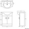 Bathroom Cabinet Vanity Unit Sink Basin Storage Furniture White Gloss 650mm