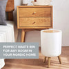 Trash Can Press Lid Nordic Waste Basket Dog Proof Waste Bin Kitchen Bathroom uk