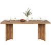 63-Inch Rectangular Kitchen Table for 4-6 People, Wood Farmhouse Dining Table