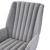 Modern Rocking Chair Upholstered Fabric Leisure Armchair High Wing Back Rocker