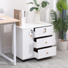 3/5 Drawer Mobile Filing Cabinets Printer Stand Pedestal Lockable Office Cabinet