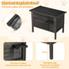 Outdoor Insulated Cat House w/All-Round Insulated Styfoam-Black