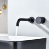 Brass Bathroom Wall Mounted Swivel Spout Sink Faucet Concealed Basin Mixer Taps