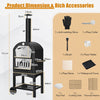Outdoor Portable Pizza Oven Patio Pizza Grill Wood-fired Pizza Maker Heater
