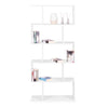 Tall Bookcase Shelving Storage Unit 5 Tier Adjustable Shelves Wooden Living Room