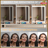 LED Vanity Makeup Mirror 3 Color Lighting Modes Tabletop/ Wall Lighted Mirror