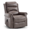 Recliner Armchair Electric Lift & Tilt Assist Chair Faux Leather Grey Mocha