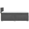 Box Spring Bed with Dark Grey 90x200 Fabric B5C2