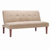 Beige 2 Seater Sofa Bed Recliner Sofabed Settee Bedroom Sofa Small Sleeper Bed