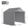 6.5' x 6.5' x 6.5' Garden Garage Storage Tent Steel Frame Waterproof, Grey