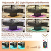 Led Coffee Table with Hidden Storage for Living Room Lift Top Coffee Table Black