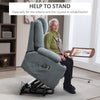 Riser and Recliner Chair with Vibration Massage, Heat, Quick Assembly, Grey