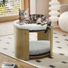 2-Level Cat House Pet Cat Bed Bunk Sleeping Snuggle Condo House Fluffy Cushion