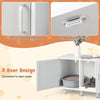 Cat Litter Box Enclosure TV Stand Hidden Cat Washroom Side End Table Cat House