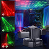 Moving Head Party Light Rotating Disco Bar Stage Lights Laser Beam Strobe Remote