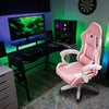 PU Highback Desk Chair E-sports PC Racing Gaming Computer Headrest Home Office